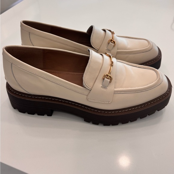 Sam Edelman Cream Laurs Loafers with Gold Buckle Women’s Size 11 - Picture 2 of 6